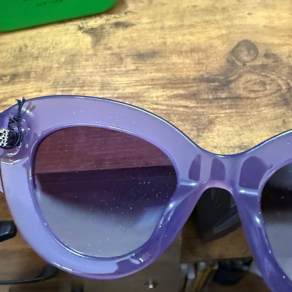 NWT - Kate Spade Lavender Cat Eye Ladies Sunglasses with Case - Picture 8 of 16